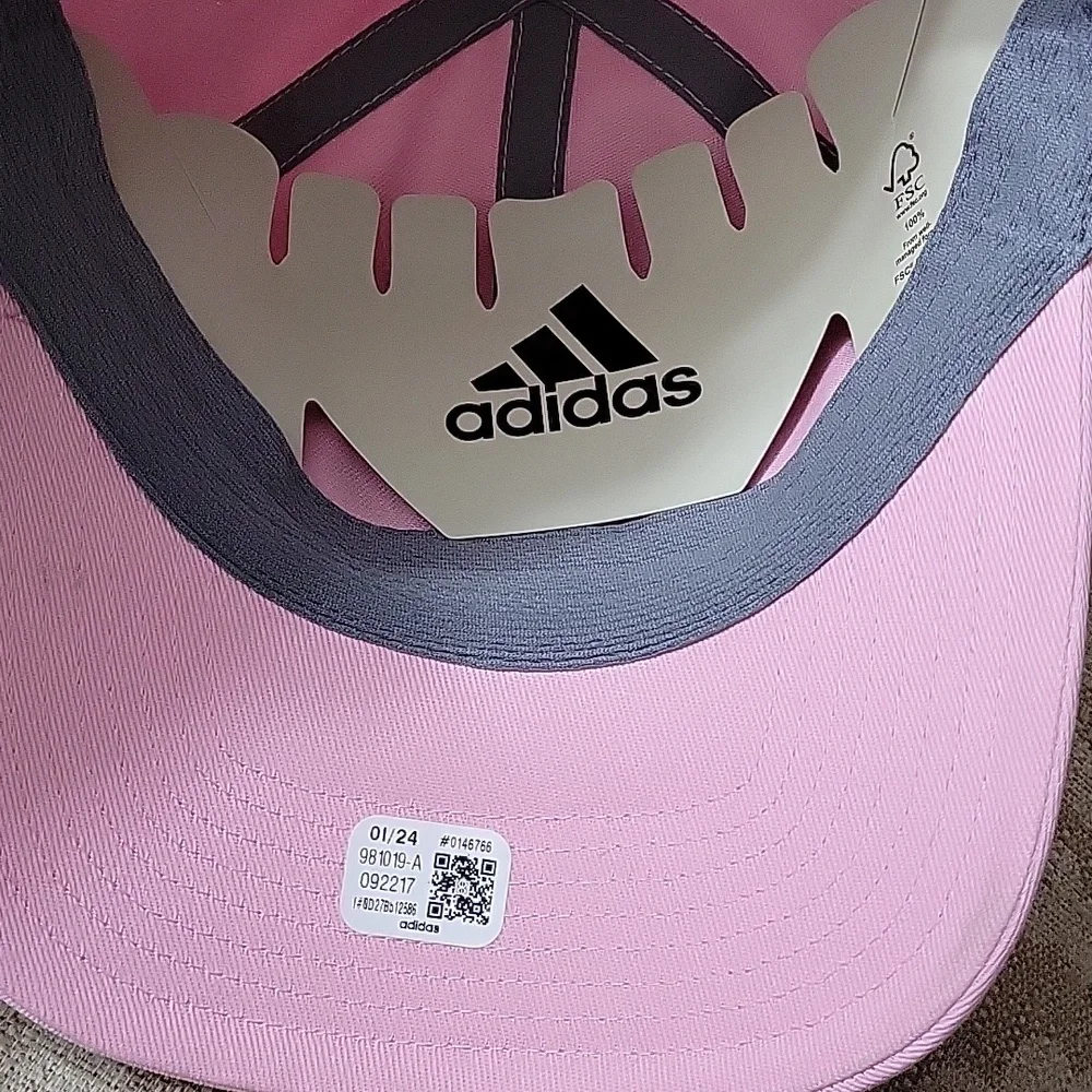 ADIDAS PINK NWT CAP YOUTH FIT AEROREADY ADJUSTABLE